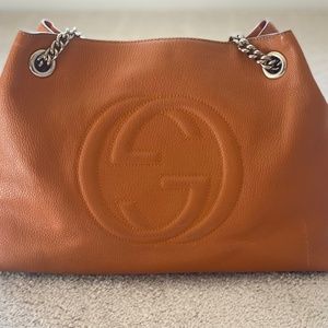 Gucci Soho Orange Chain Bag